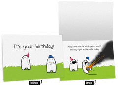 Meteorite - NSFW Birthday Greeting Card